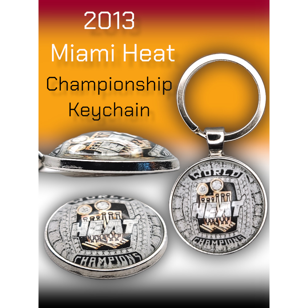 2013 Miami Heat NBA championship ring keychain